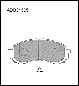 ADB31505, Колодки тормозные дисковые | перед |