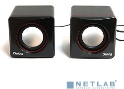 Dialog Colibri AC-04UP BLACK-RED {акустические колонки 2.0, 6W RMS, питание от USB}