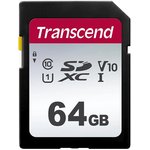 Флеш карта SDXC 64GB Transcend TS64GSDC300S 300S w/o adapter