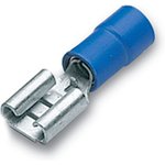 BF-F405, Разъем плоский изолированный (мама) красный 0,25-1,5мм²