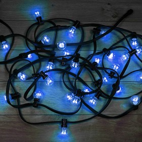 Фото 1/10 331-323, Набор Белт-Лайт 10 м, черный каучук, 30 ламп, цвет Синий, IP65, соединяется