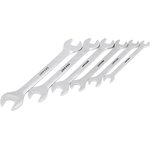 12-5843, Набор ключей рожковых (8-19мм), 6 шт, CrV, зеркальное хромирование