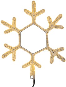 Фото 1/5 501-212, Фигура Снежинка цвет ТЕПЛЫЙ БЕЛЫЙ, размер 45x38 см
