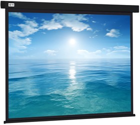 Фото 1/7 Экран Cactus 104.6x186см Wallscreen CS-PSW-104X186-BK 16:9 настенно-потолочный рулонный черный