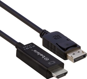Фото 1/3 BW8805, Кабель-адаптер DisplayPort - HDMI 4K*2K, 1,8 м, чёрный