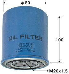 Фильтр масляный VIC C805 /15400-PH1-003/ 4D65,4EC1T,4FG1,DL '83-'91,4EE1T '94-'99