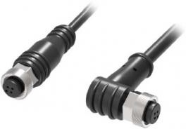Фото 1/2 CA12-S4F2C кабель 2m, прямой разъем М12 4 pin