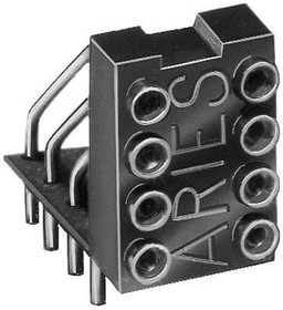 12-810-90C, Conn DIP Socket SKT 12 POS 2.54mm Solder RA Thru-Hole