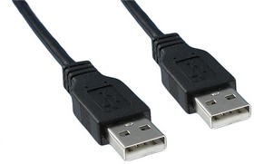 3021061-03M, USB Cables / IEEE 1394 Cables USB 2.0 M TO M STRAT 3M CORD BLACK