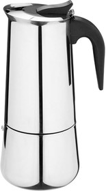 Фото 1/3 Гейзерная кофеварка ITALIA, объем 600 мл/12 чашек, из нержавеющей стали 104760