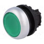 M22-DL-G, Головка кнопки с подсветкой, без фиксации ,цвет зеленый