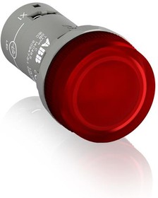 Фото 1/2 Лампа CL2-520R со встроенным светодиодом 220В DC красная ABB