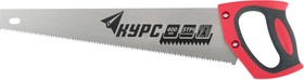 Фото 1/4 40351, Ножовка по дереву универсальная, шаг 4,5 мм, пластиковая прорезиненная ручка 400 мм