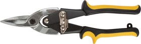Фото 1/3 41470, Ножницы по металлу "Aviation" усиленные, прорезиненные ручки, прямые 250 мм