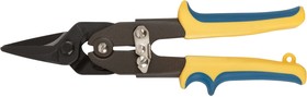 Фото 1/3 41574, Ножницы по металлу усиленные CrNi Профи, прорезиненные ручки, прямые 260 мм