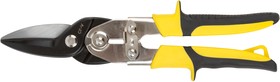 Фото 1/3 41576, Ножницы по металлу усиленные CrV Профи, прорезиненные ручки, прямые 270 мм