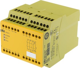 Фото 1/2 775600, Dual-Channel Emergency Stop Safety Relay, 24V ac, 3 Safety Contacts