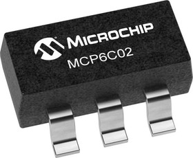 MCP6C02T-020E/CHY, Current Sense Amplifiers Uni-/Bi-directional HSCS Amplifier, Gain = 20V/V