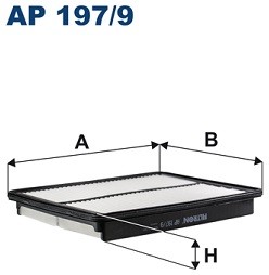 AP197/9, Фильтр возд.HYUNDAI Santa Fe III, KIA Sorento 2.4 GDI, 2.4MPI