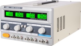 Фото 1/3 XBL3005C III, Источник питания линейный 0-30V, 5A x 2 канала, 5V 3A х 1 канал 150W