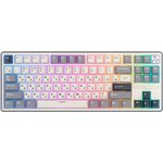 Классическая TKL (80%) механическая клавиатура Royal Kludge RK R87 Pro - проводная, 87 клавиш, Gasket Mount, профиль PBT Cherry, цвет Half