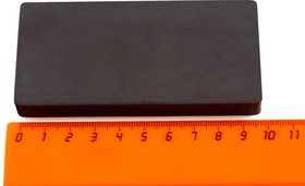Фото 1/6 Ферритовый магнит прямоугольник 100х50х10 мм