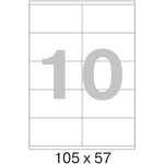 Этикетки самоклеящиеся ProMEGA Label BASIC кауч.к 105х57 10шт/л А4(100л/уп)