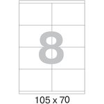 Этикетки самоклеящиеся ProMEGA Label BASIC кауч.к 105х70 8шт/л А4(100л/уп)