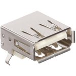 690-004-221-013, USB Connectors SINGLE JACK TYPE A GOLD FLASH RT ANGLE