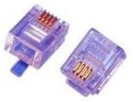 32-5954UL, Modular Connectors / Ethernet Connectors RJ11 MOD PLUG STRAIGHT FLAT