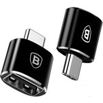 Переходник Baseus Adapter USB-C to USB Black (CATOTG-01)