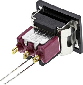 Фото 1/3 8121J85ZGE226, Illuminated Push Button Switch, Momentary, Panel Mount, SPDT, Green LED