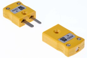 Фото 1/3 Miniature Thermocouple Connector for Use with Type K Thermocouple, 4mm Probe, ANSI, RoHS Compliant Standard