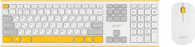 Фото 1/10 Клавиатура + мышь Acer OCC200 клав:желтый/белый мышь:белый/желтый USB беспроводная slim Multimedia (ZL.ACCEE.002)
