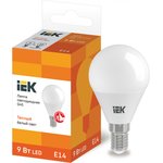 LLE-G45-9-230-30-E14, Лампа LED G45 шар 9Вт 230В 3000К E14 IEK