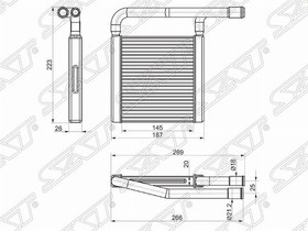 STLD013950, Радиатор отопителя салона LADA GRANTA 10-/KALINA 13-/DATSUN on-DO 14-/mi-DO 15-