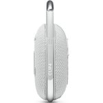 Колонка порт. JBL Clip 4 белый 5W 1.0 BT 15м 500mAh (JBLCLIP4WHT)