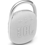 Колонка порт. JBL Clip 4 белый 5W 1.0 BT 15м 500mAh (JBLCLIP4WHT)