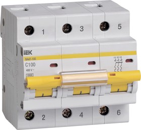Photo 1/10 MVA40-3-100- C, Automatic Switch VA47-100 3P 100A 10kA X-ka With IEC