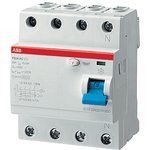 Выключатель дифференциального тока (УЗО) 4п 63А 300мА тип AC F204 ABB