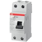 Выключатель дифференциального тока (УЗО) 2п 25А 300мА тип AC FH202AC-25/0.3 2мод. ABB