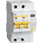 Выключатель автоматический дифференциального тока 2п C 50А 100мА тип AC 4.5кА ...