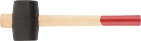 Фото 1/4 45345, Киянка резиновая, деревянная ручка 45 мм ( 230 гр )