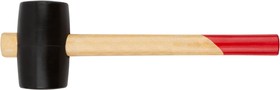 Фото 1/2 45350, Киянка резиновая, деревянная ручка 50 мм ( 300 гр )