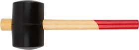 Фото 1/2 45390, Киянка резиновая, деревянная ручка 90 мм ( 1200 гр )