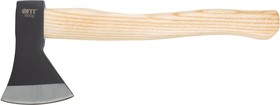 Фото 1/2 46136, Топор кованая усиленная сталь, деревянная полированная ручка 600 гр.