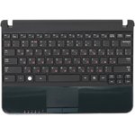 Клавиатура (топ-панель) для ноутбука Samsung N210, N220 черная с черным ...
