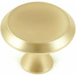 Мебельная ручка-кнопка RC306MBSG.4 матовое брашированное сатиновое золото 607143