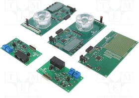 DV160214-1, Комплект разработчика, платформа связи освещения DALI, макетная плата, 2 адаптера DALI