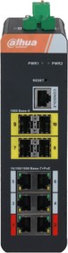 Фото 1/9 Dahua DH-IS4410-6GT-120, 6-портовый гигабитный управляемый коммутатор с PoE промышленное исполнение, Порты: 6 RJ45 10/100/1000Мбит/с (PoE/Po